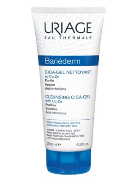 Uriage Bariederm Cica-Gel Detergente Lenitivo E Risanante 200Ml