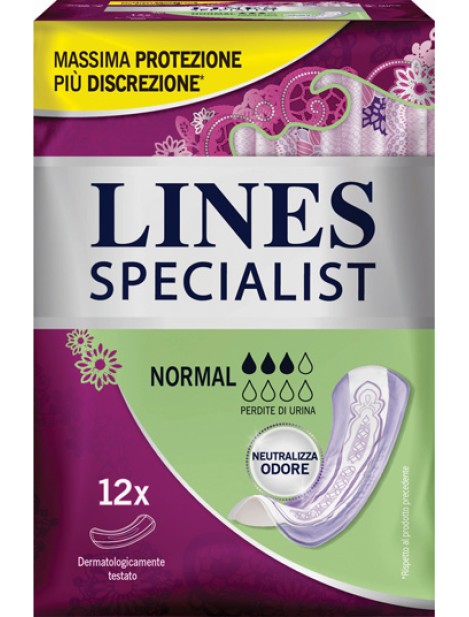 Lines Specialist Normal Assorbenti 12 Pezzi