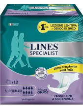 Lines Specialist Unisex Super Maxi 14 Pannoloni A Mutandina Taglia L