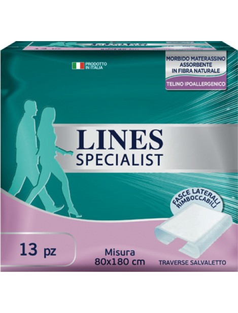 Lines Specialist 13 Traverse Assorbenti Rimboccabili Misura 80 Cm X 180 Cm