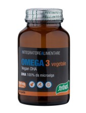 Santiveri Omega 3 Vegetale Vegan Dha 100% Da Microalga Integratore Alimentare Funzione Cerebrale E Capacità Visiva 40 Perle